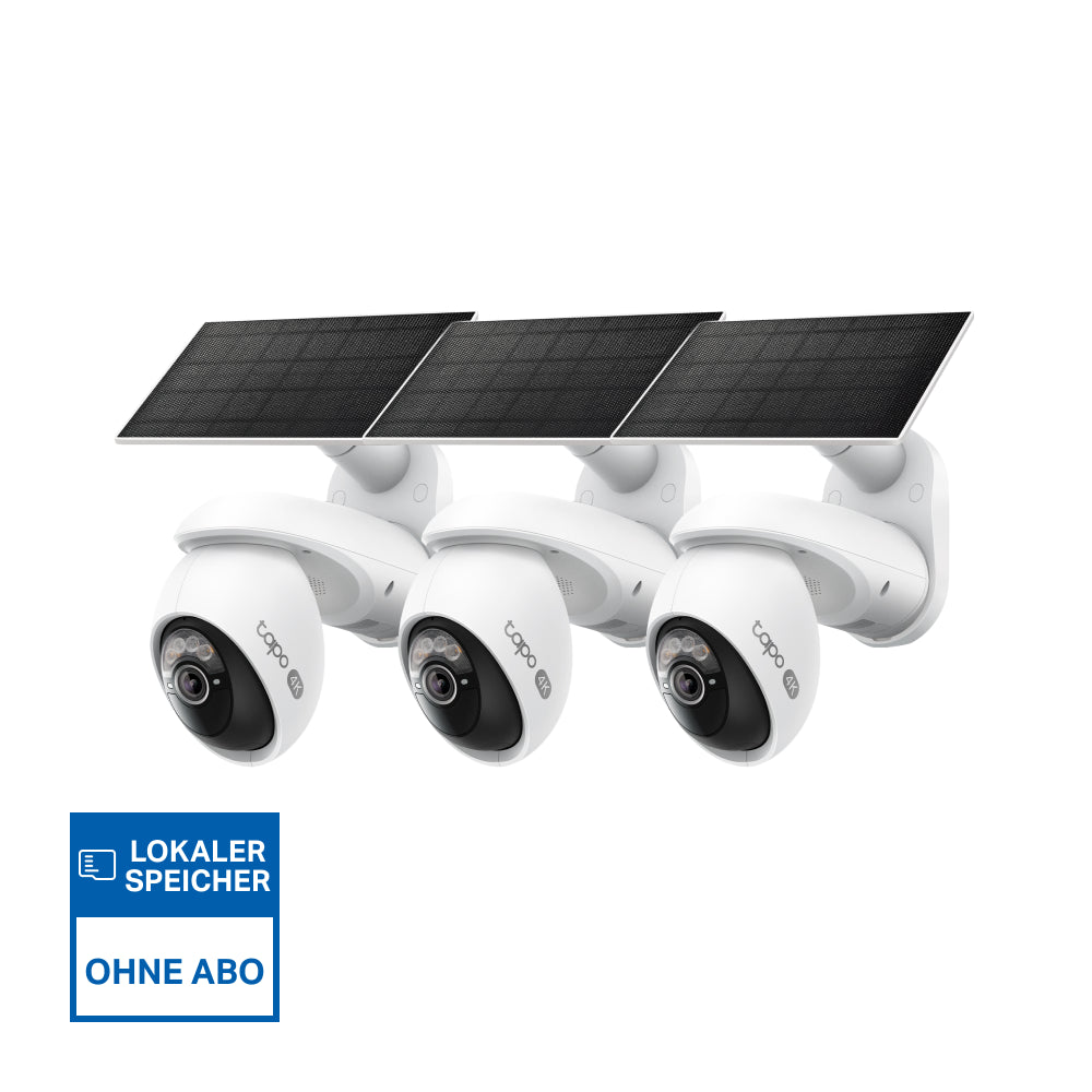 4K 8MP 360° Solarbetriebene Kamera | Tapo C660 KIT(3er-Pack)