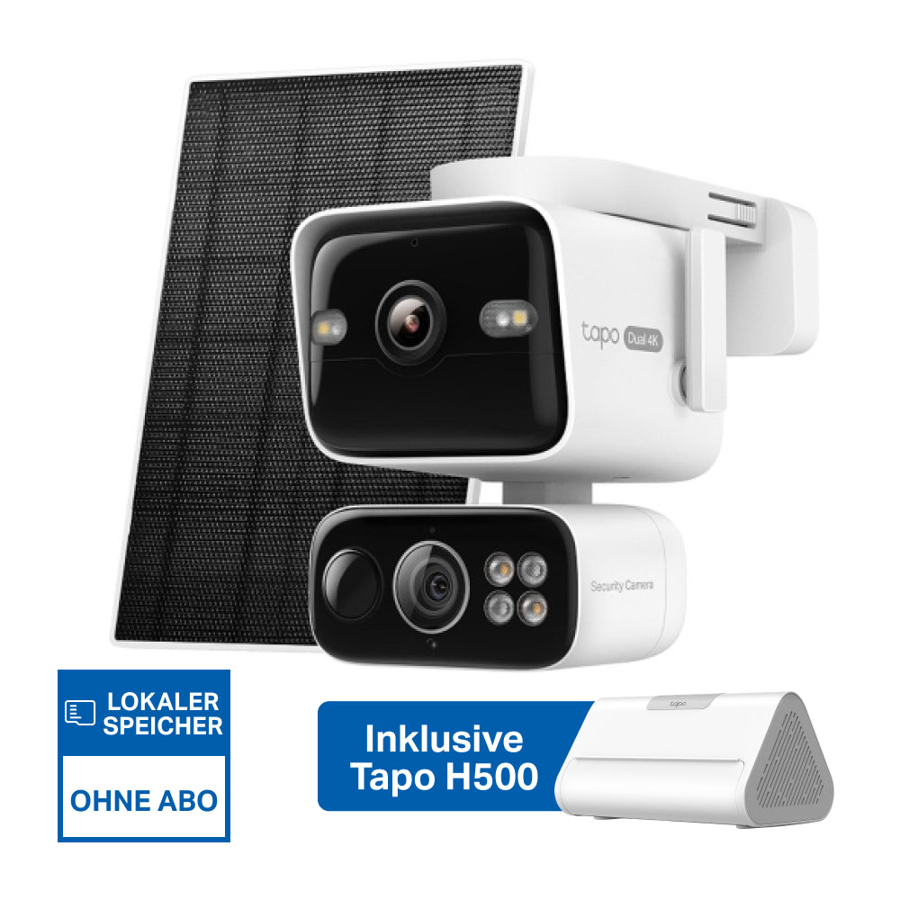 4K Dual-Objektiv Solar-Überwachungssystem | Tapo H500 + C675D KIT