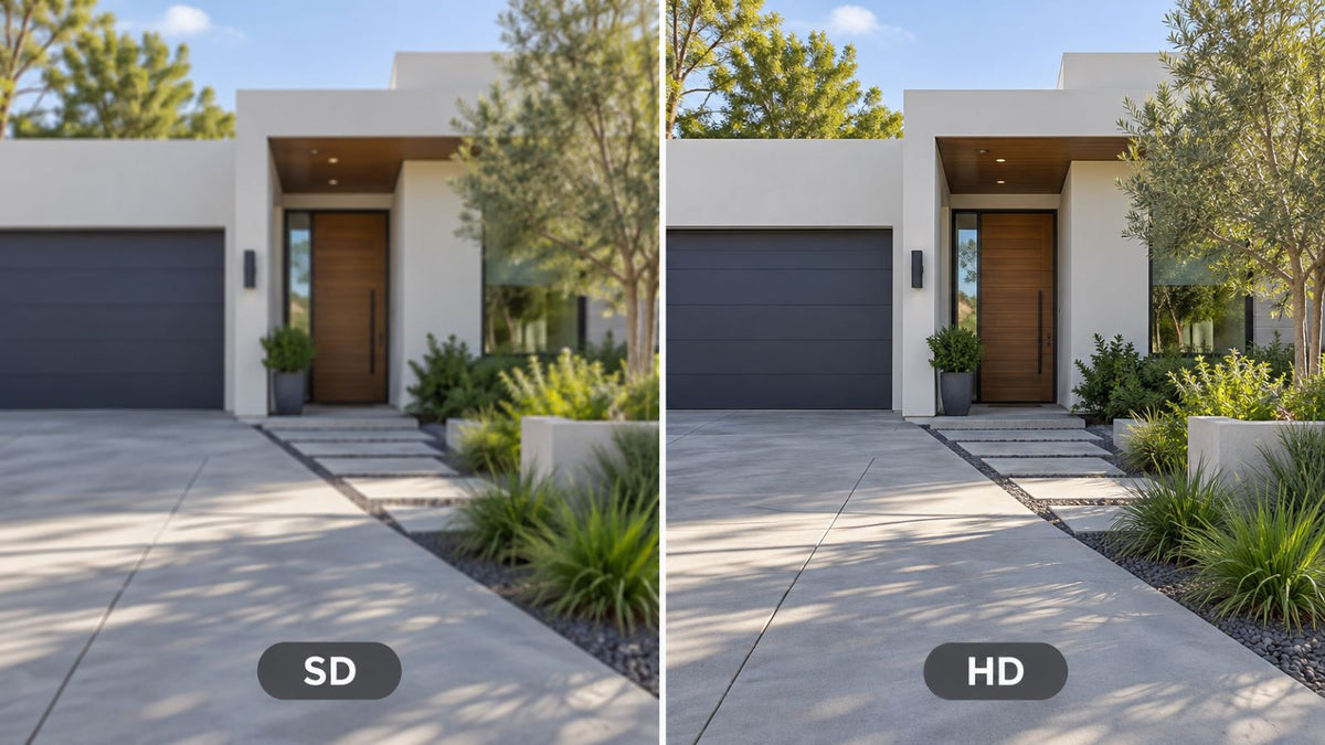 SD vs. HD Videoauflösung bei Sicherheitskameras: Was ist der Unterschied und welche Auflösung passt zu deinem Zuhause?