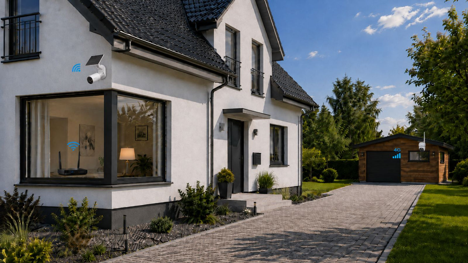 Überwachungskamera mit großer Reichweite: WLAN, Ethernet und 4G richtig wählen