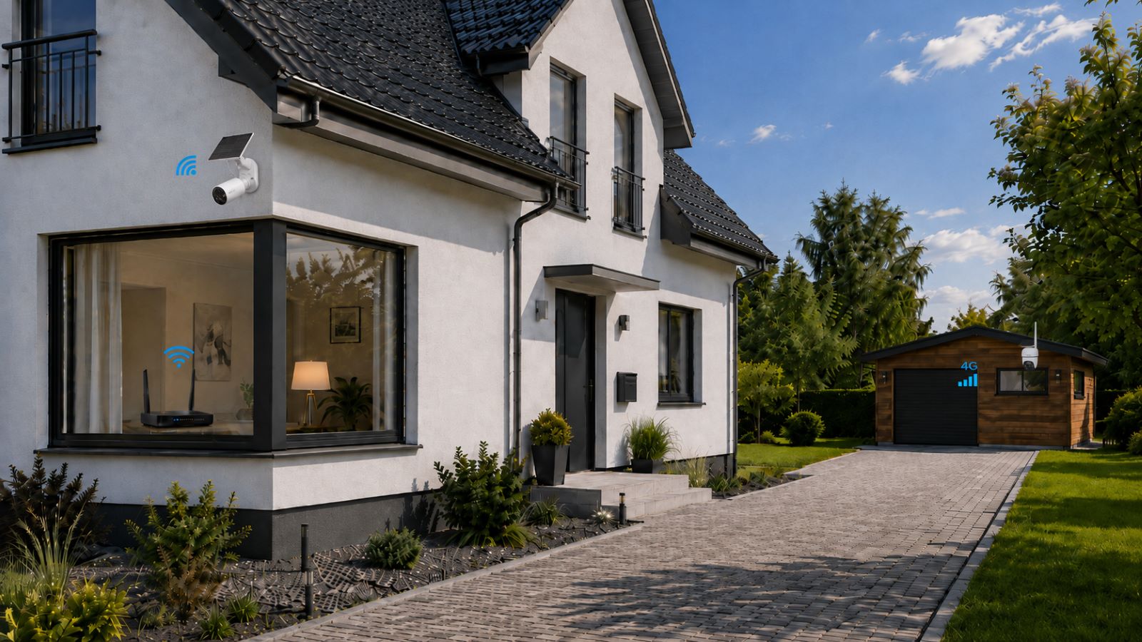 Überwachungskamera mit großer Reichweite: WLAN, Ethernet und 4G richtig wählen