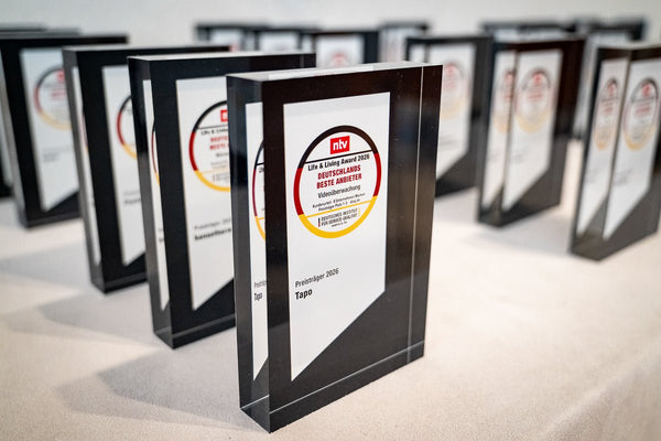 Tapo gewinnt "Life & Living Award 2026" für herausragende Kundenzufriedenheit  bei Videoüberwachung - TP-Link Tapo Deutschland