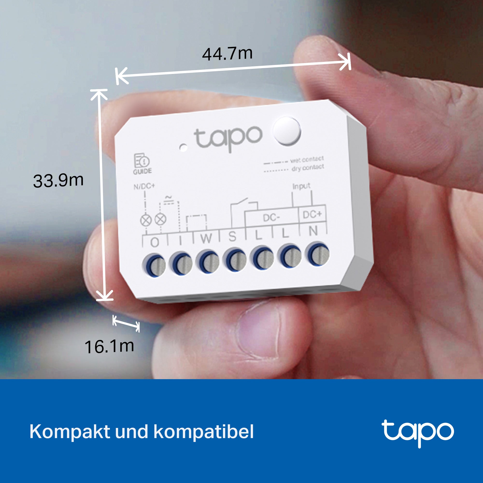 Tapo S110E Smart Relaisschalter mit Dry/Wet Contact und Energieüberwachung