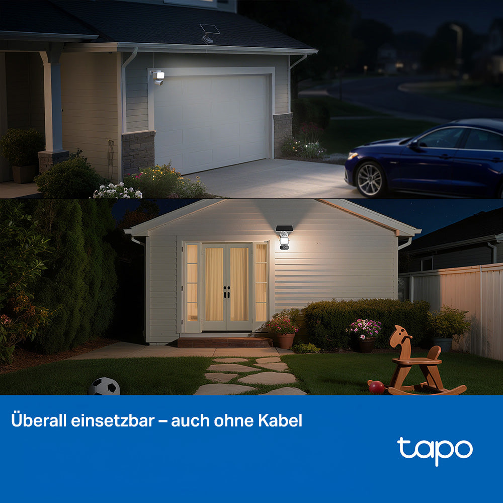 Tapo C615F KIT 2K 3MP 360° Solar-Flutlicht-Kamera - Floodlight Camera