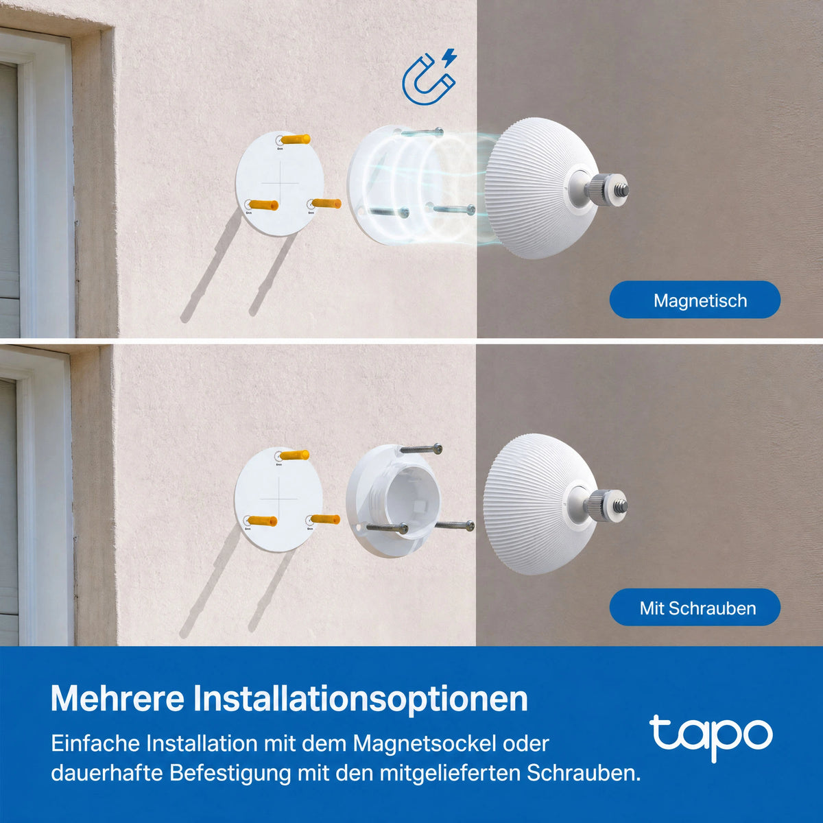 Tapo CA500 Ersatz-Magnetfuß für Tapo-Akkukameras