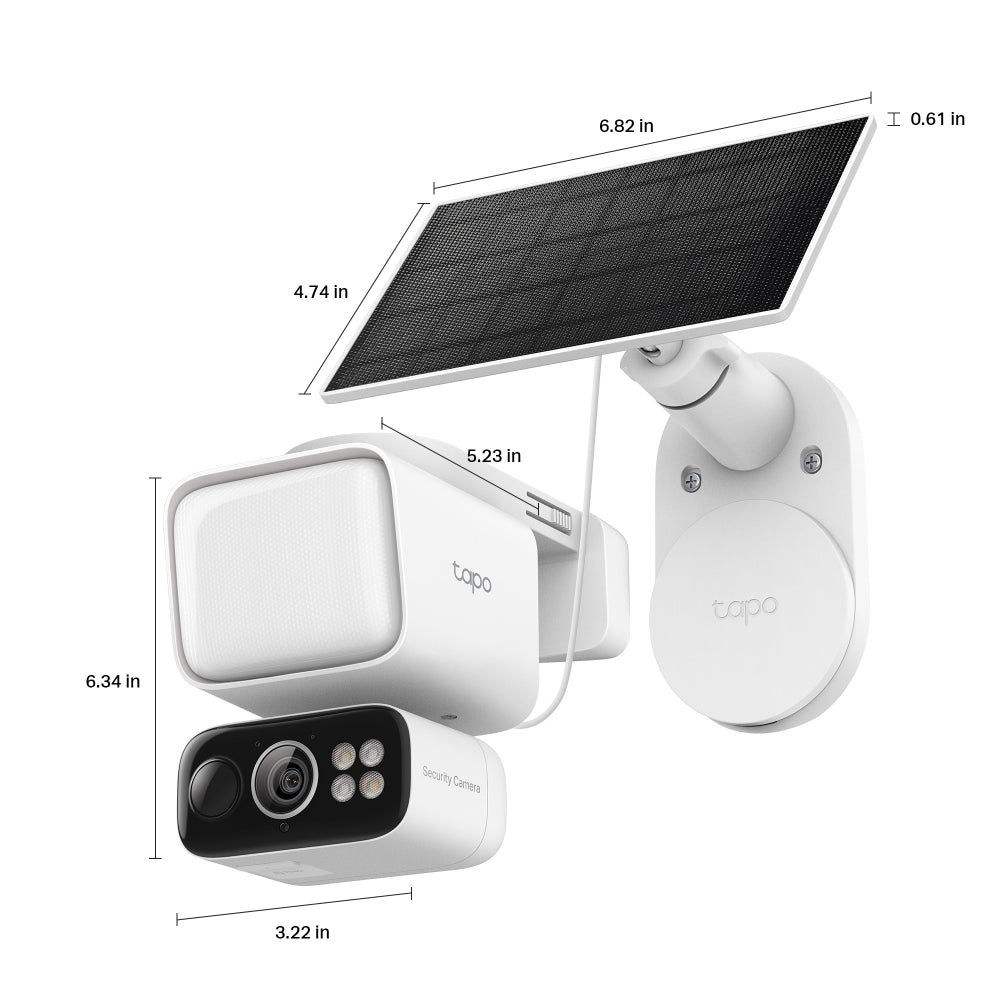 Tapo C615F KIT 2K 3MP 360° Solar-Flutlicht-Kamera - Floodlight Camera
