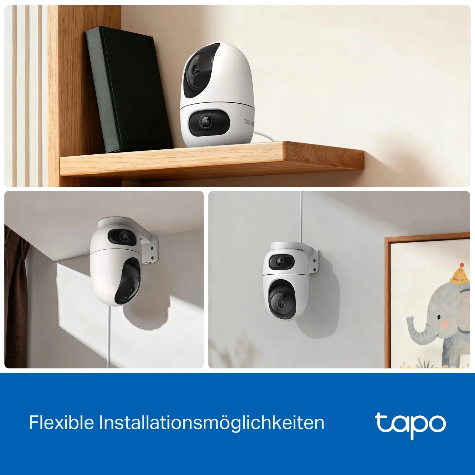 2K+2K Dual - Objektiv 360° Indoor - Kamera | Tapo C245D - Tapo C245D