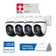 3K 5MP 360° Überwachungssystem | Tapo H500 + C530WS (4er-Pack)