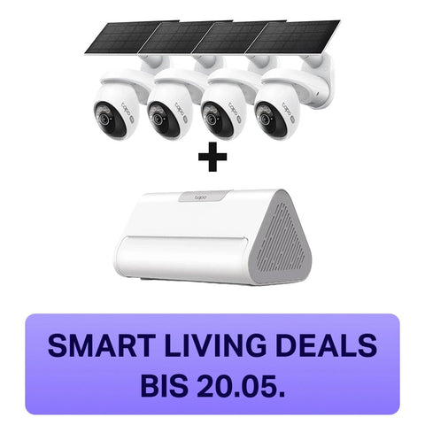 4K 8MP 360° Profi - Überwachungssystem | Tapo H500 + C660 KIT (4er - Pack) - April2