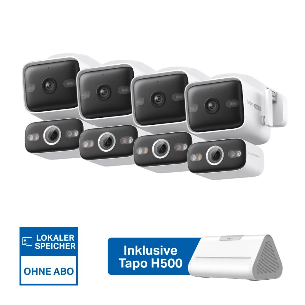 4K Dual-Objektiv Überwachungssystem | Tapo H500 + C575D (4er-Pack) - Jun4