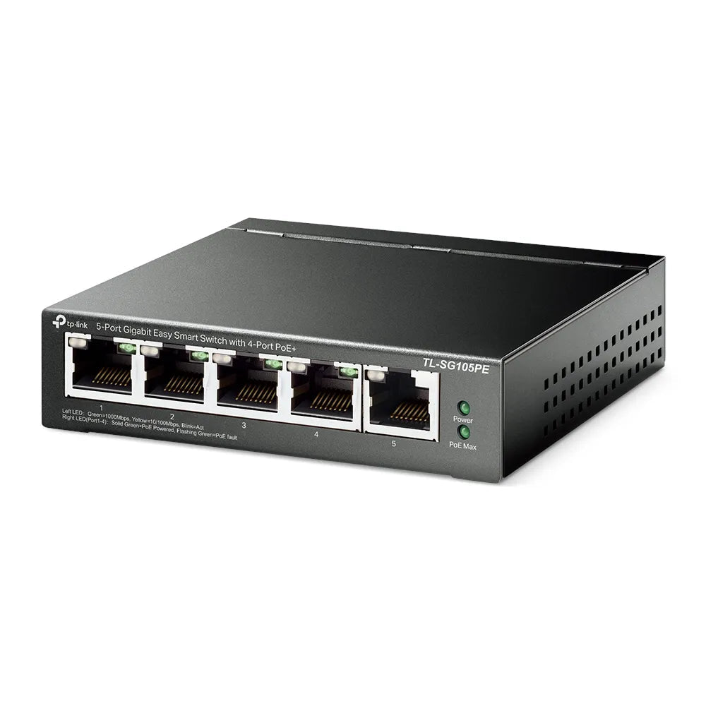 5 - Port Gigabit Smart Switch mit 4 PoE+ Ports | TL - SG105PE - TL-SG105PE