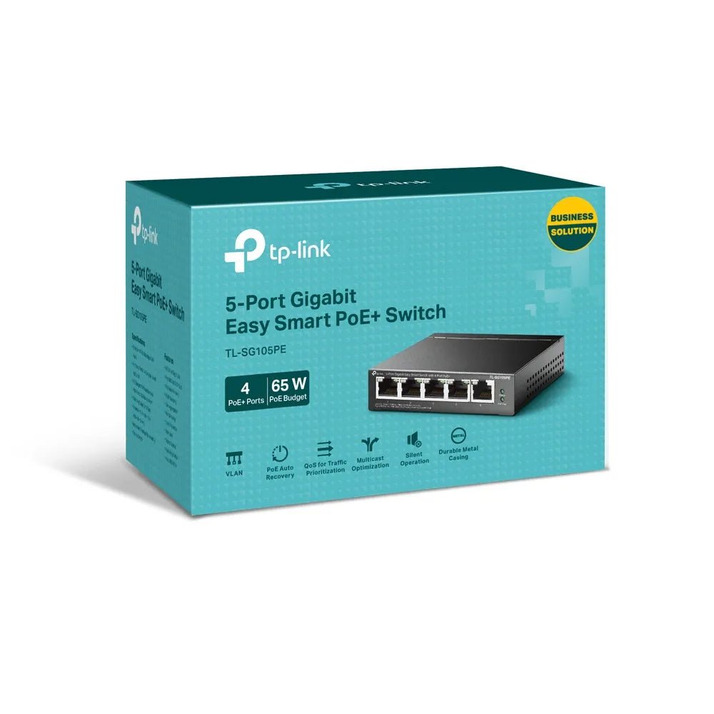 5 - Port Gigabit Smart Switch mit 4 PoE+ Ports | TL - SG105PE - TL-SG105PE