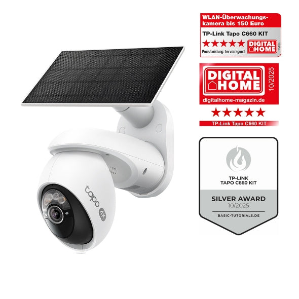 Tapo C660 KIT 4K 8MP 360°, Solarpanel-Set