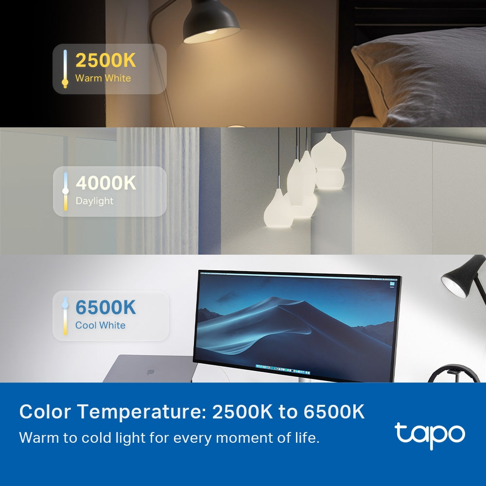 Tapo L430P Smart P45 Glühbirne E14, 470 Lumen Mehrfarbig