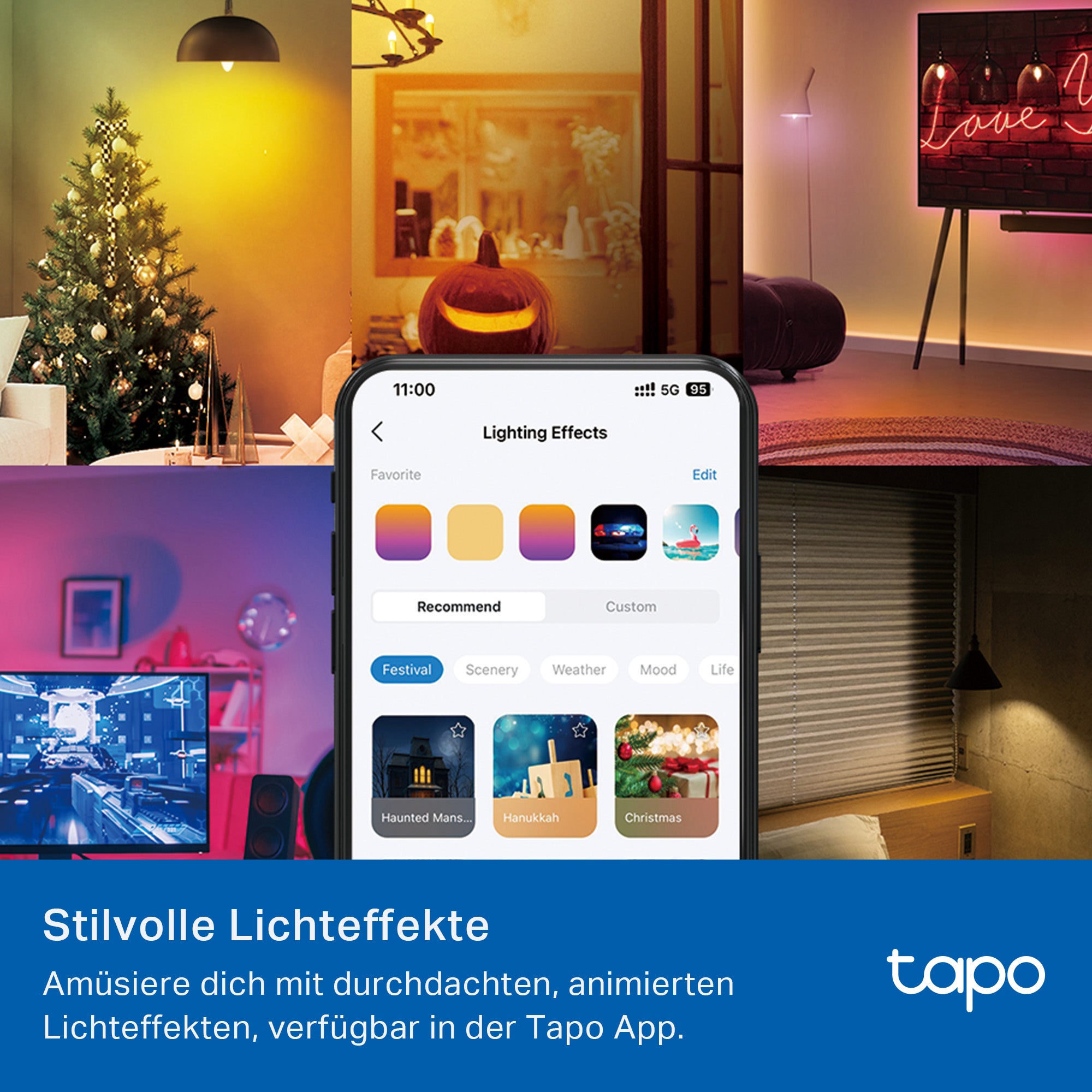 Tapo L430P Smart P45 Glühbirne E14, 470 Lumen Mehrfarbig