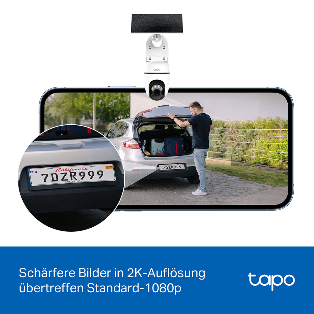 Tapo C610 KIT 2K 3MP 360°, Solarpanel-Set - Surveillance Cameras