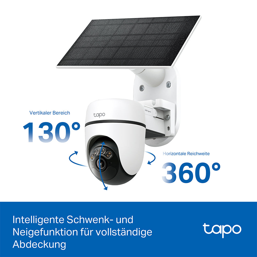 Tapo C610 KIT 2K 3MP 360°, Solarpanel-Set - Surveillance Cameras
