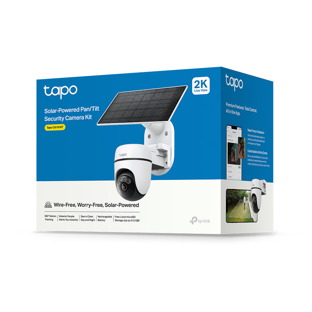 Tapo C610 KIT 2K 3MP 360°, Solarpanel-Set - Surveillance Cameras