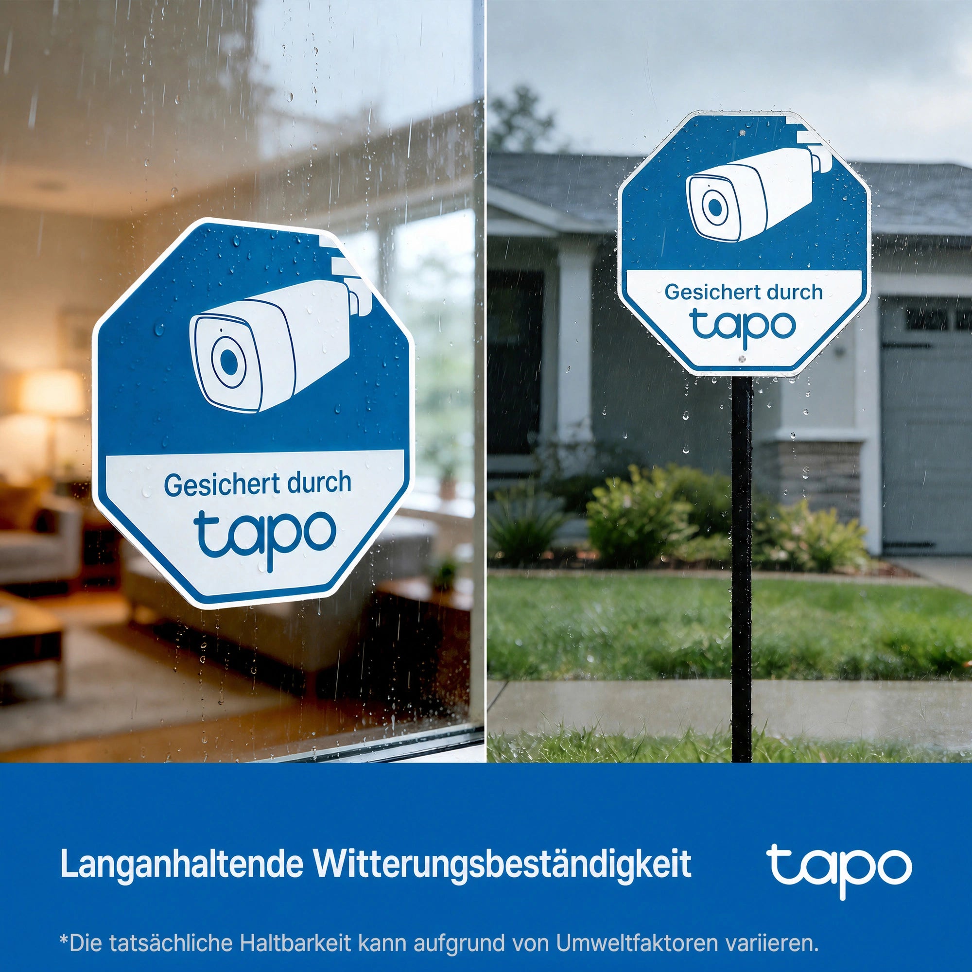 Tapo CA510 Tapo Sicherheitszeichen- und Aufkleber-Set