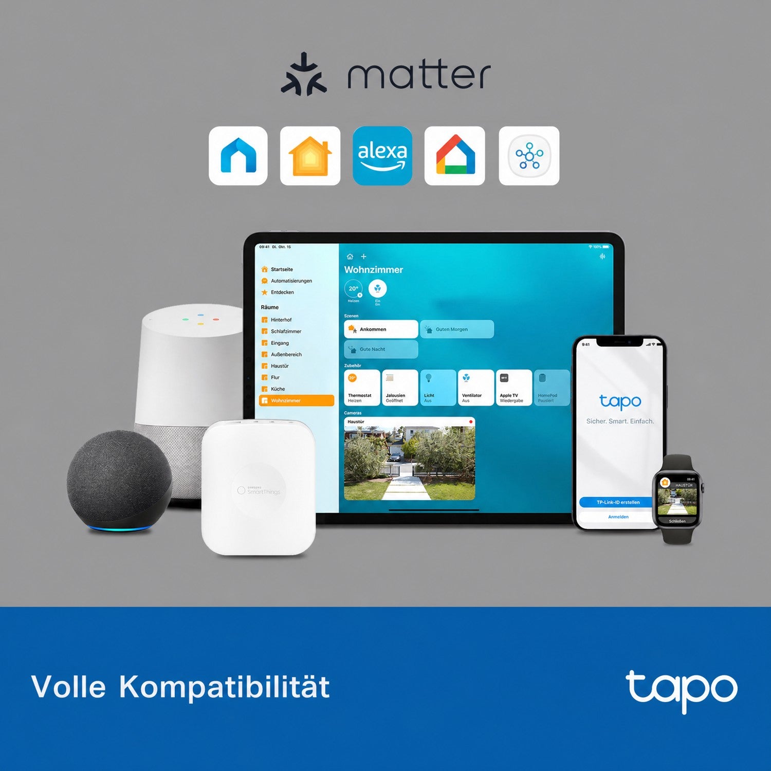 Tapo S110E | 1-Kanal Smart Relaisschalter Garagentor Energieüberwachung