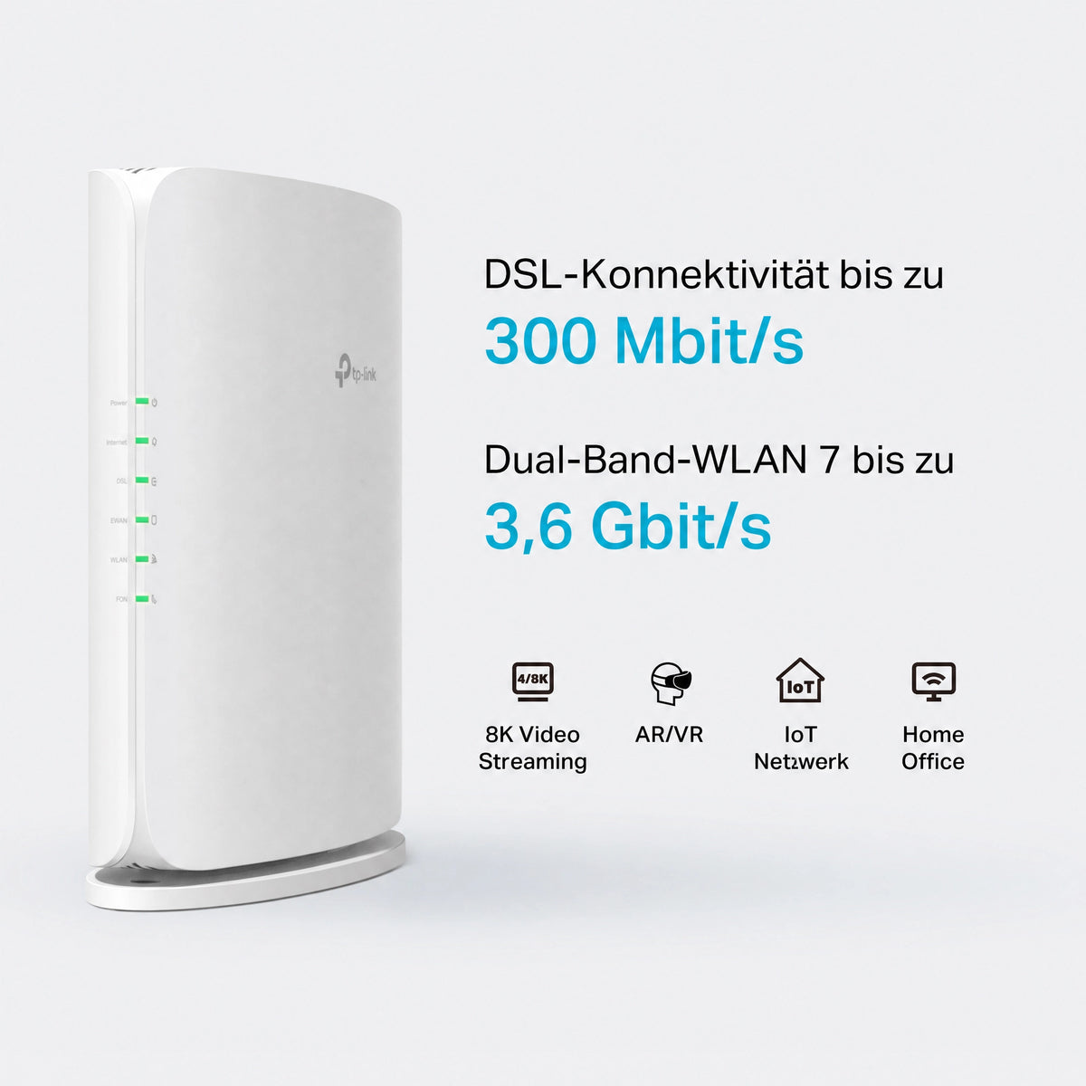 BE3600 Dual-Band Wi-Fi 7 DSL Modem Router | TP-LinkBox 7