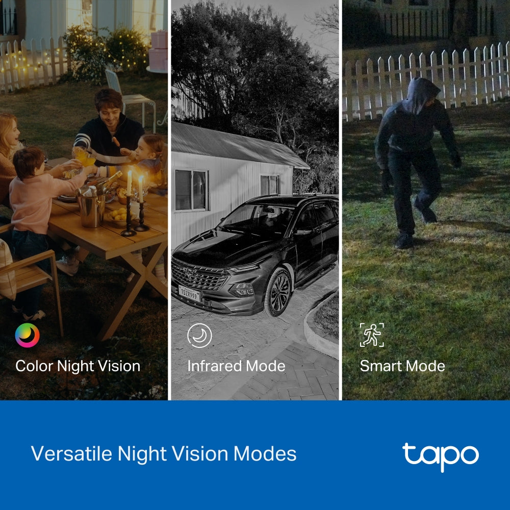 Tapo C246D 2K 3MP, Dual-Objektiv für Innen & Außen