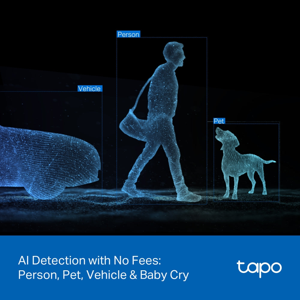 Tapo C246D 2K 3MP, Dual-Objektiv für Innen & Außen