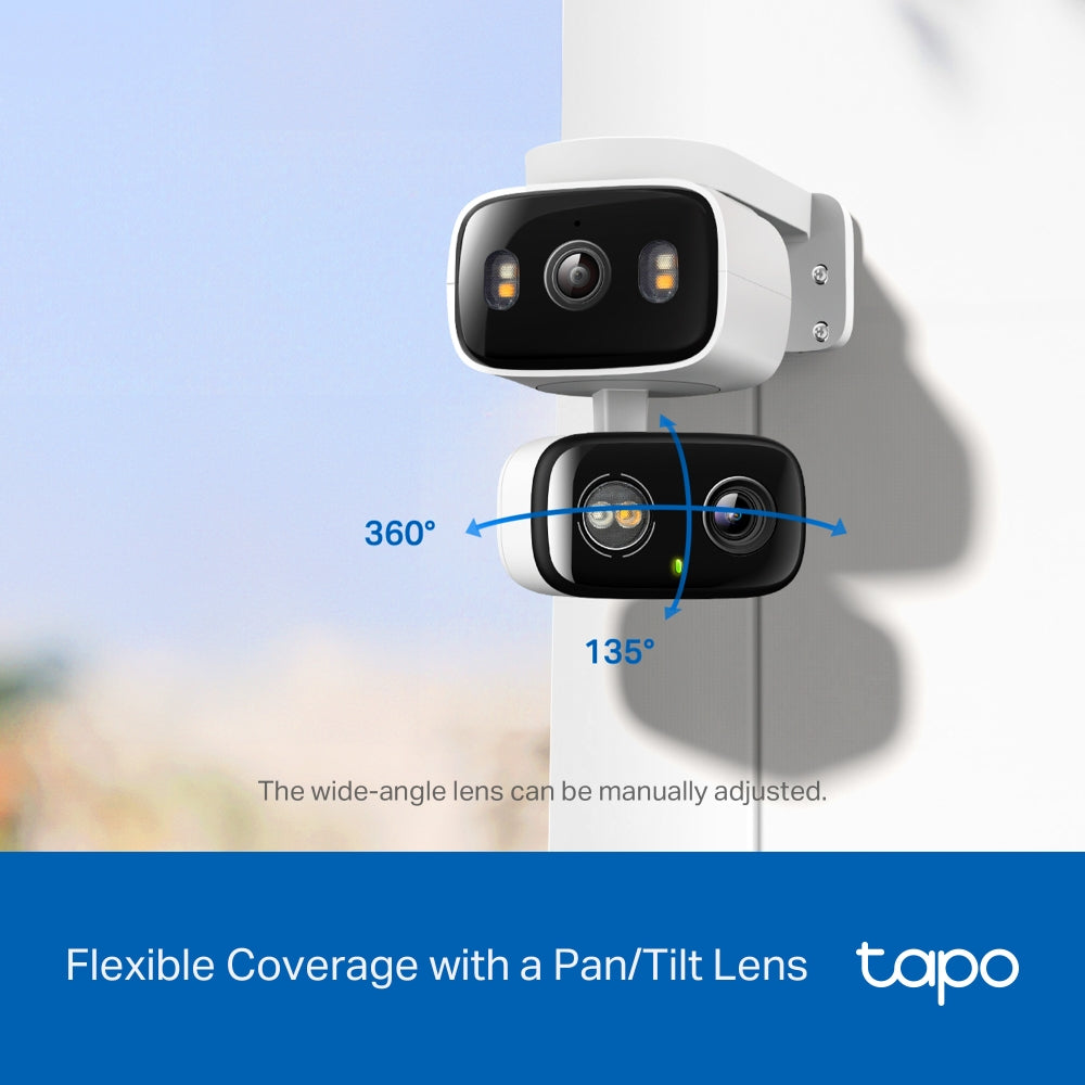 Tapo C246D 2K 3MP, Dual-Objektiv für Innen & Außen