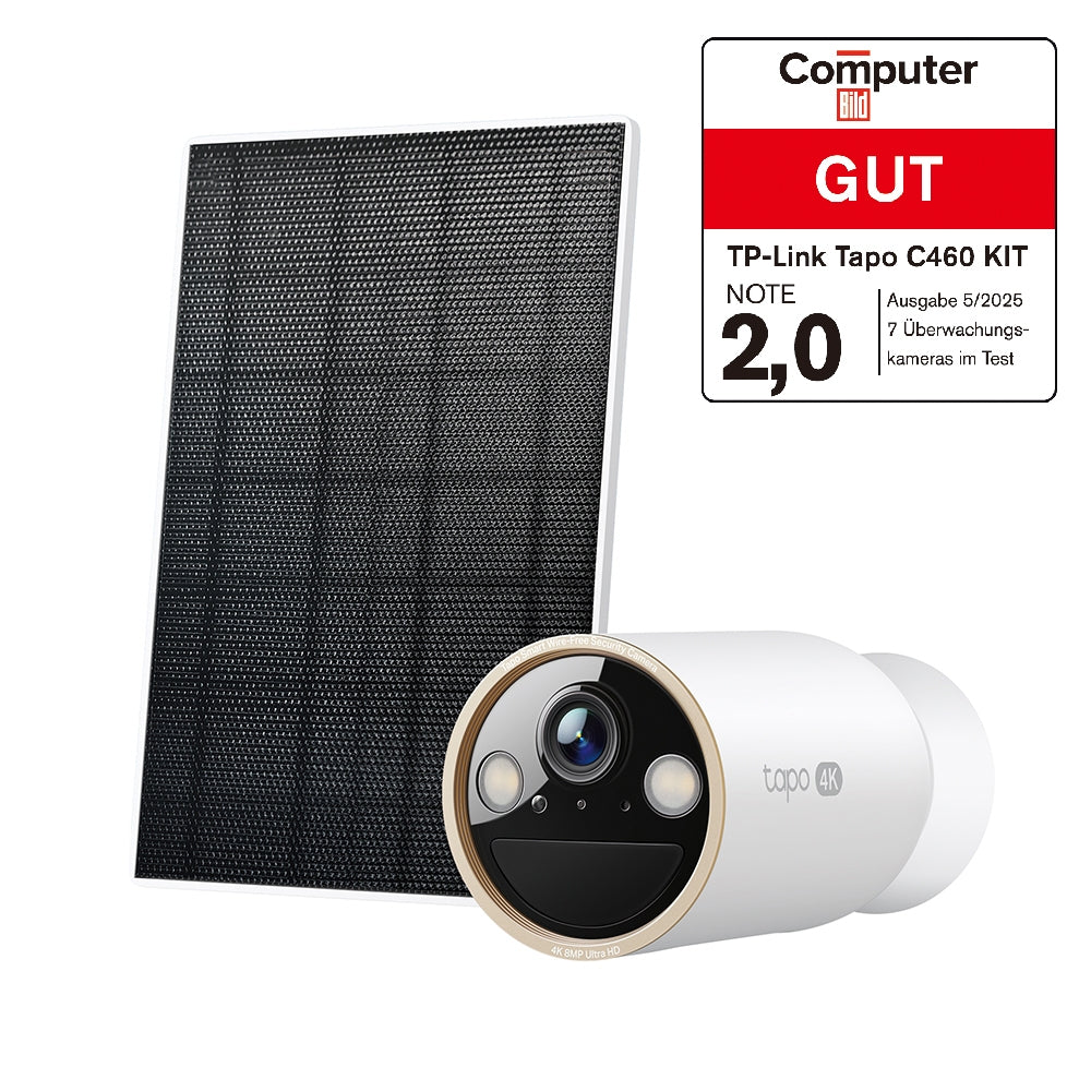 Tapo C460 KIT 4K 8MP, Solarpanel-Set