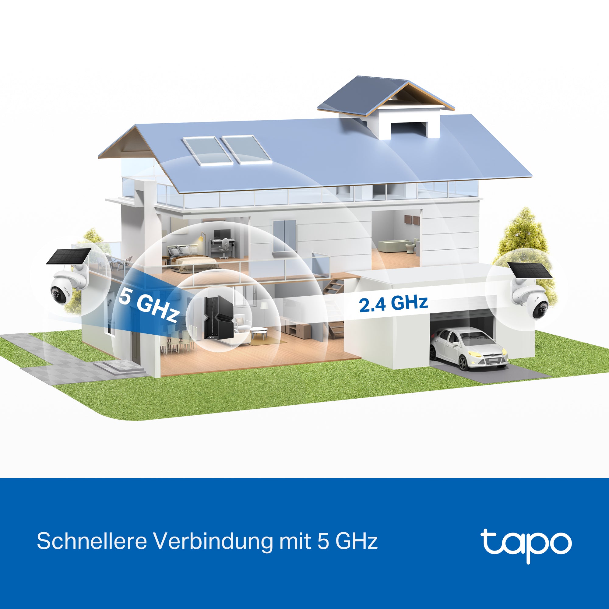 Tapo C660 KIT 4K 8MP 360°, Solarpanel-Set