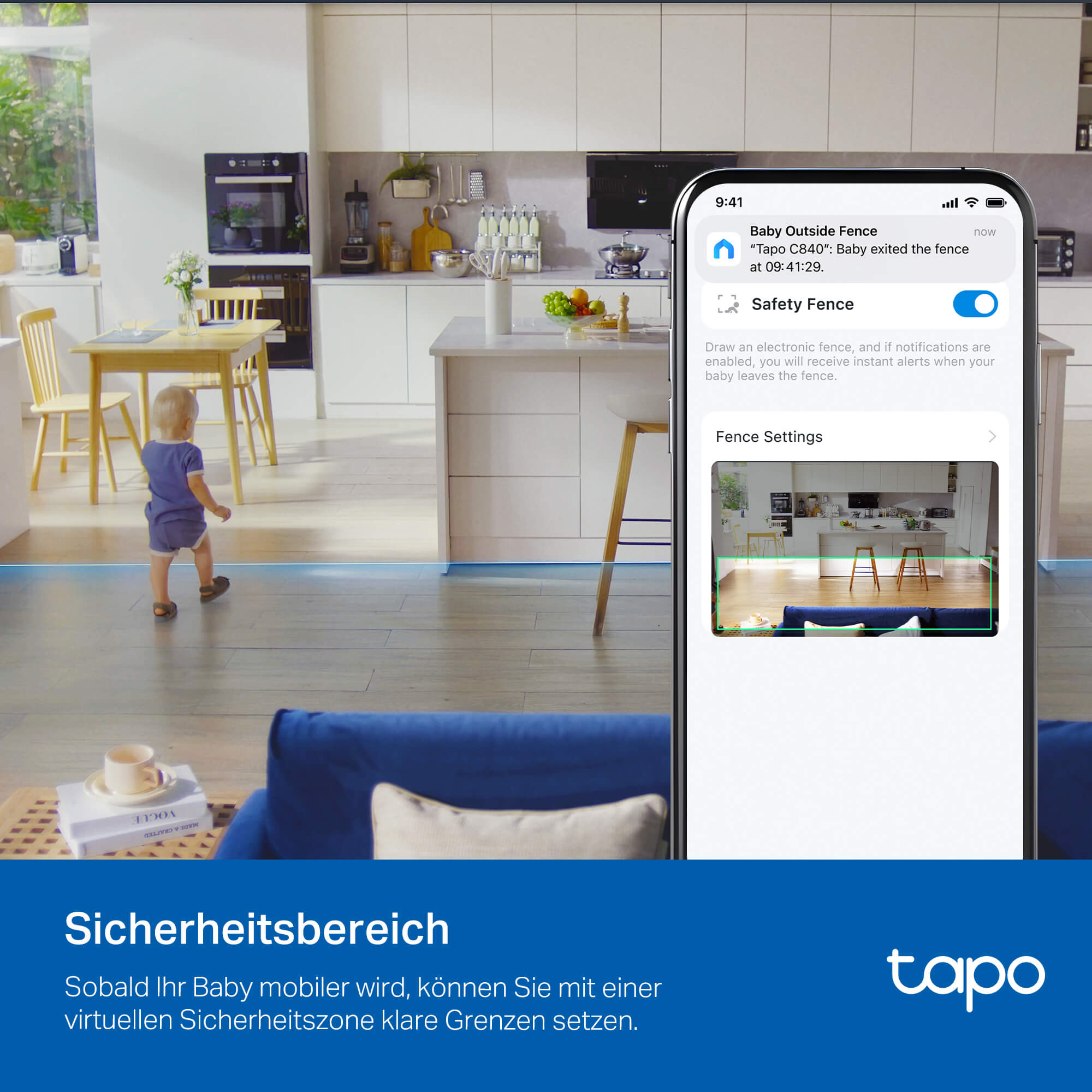 Tapo C840 2K 4MP, 360° Dual-Objektiv Baby Kamera - Überwachungskamera