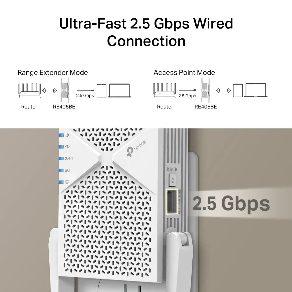 BE6500 Dual - Band Wi - Fi 7 Range Extender | RE405BE - RE405BE