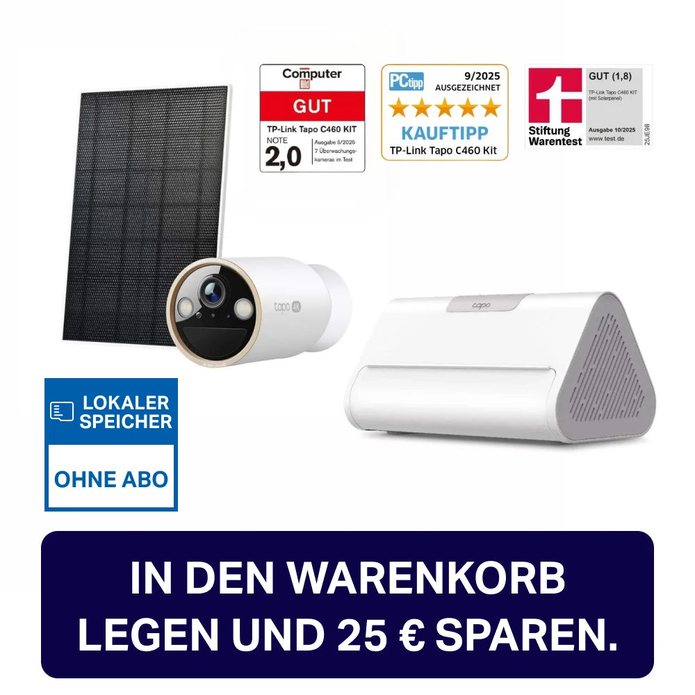 Tapo C460 Kit 4K+ H500 Speicher-Bundle