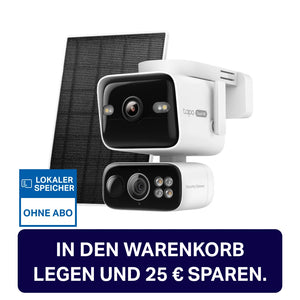 4K Dual-Objektiv 360° Solarbetriebene Kamera | Tapo C675D KIT