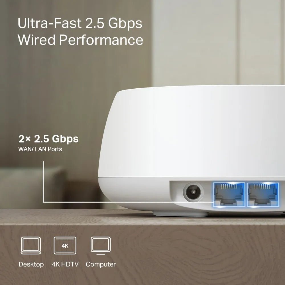 Deco BE25(3 - pack) Wi - Fi 7 Mesh WLAN Set, BE3600 Dual Band - Deco BE25(3pk)