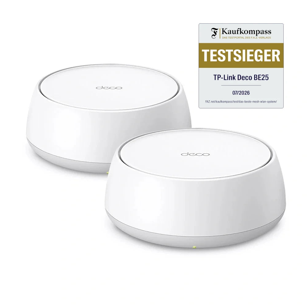 BE3600 Dual-Band Wi-Fi 7 Mesh System | Deco BE25(2er-Pack)