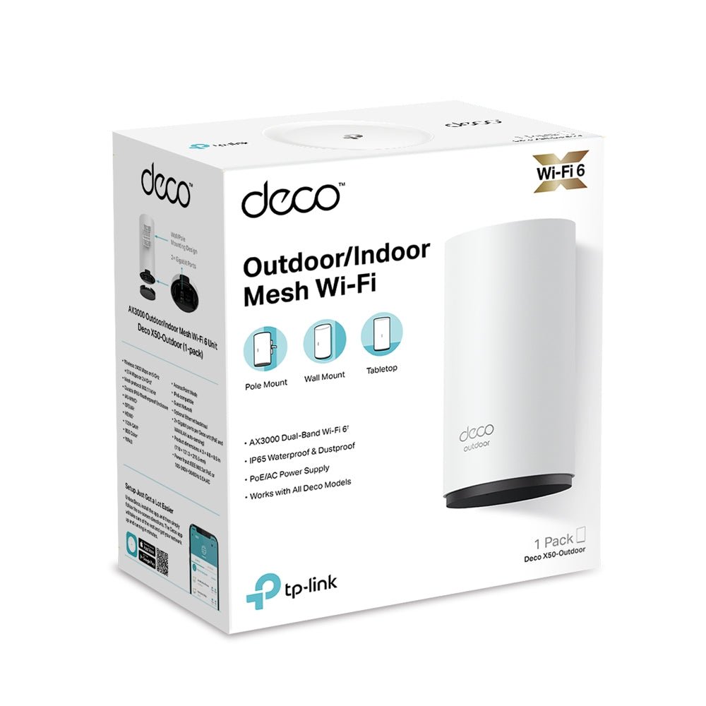Outdoor AX3000 Dual - Band Wi - Fi 6 Mesh System | Deco X50 - Outdoor - Deco X50-Outdoo
