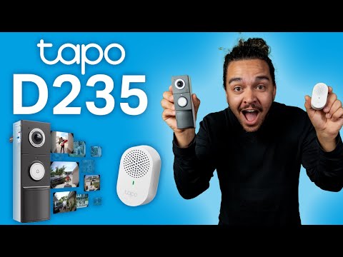 2K 180° Video Türklingel 10000mAh Akku (fest verbaut/verdrahtet) | Tapo D235