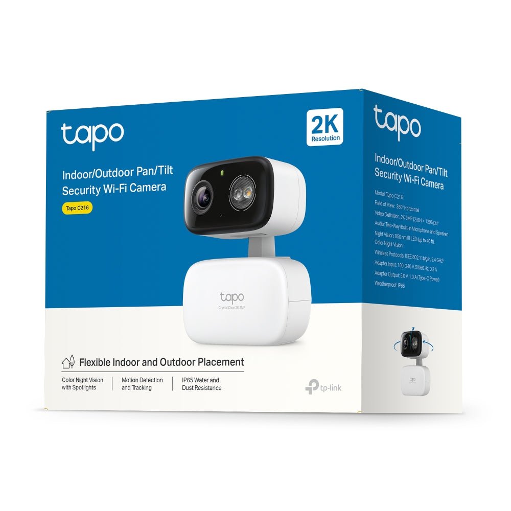 Tapo C216 2K 3MP, 360° für Innen & Außen - Tapo C216