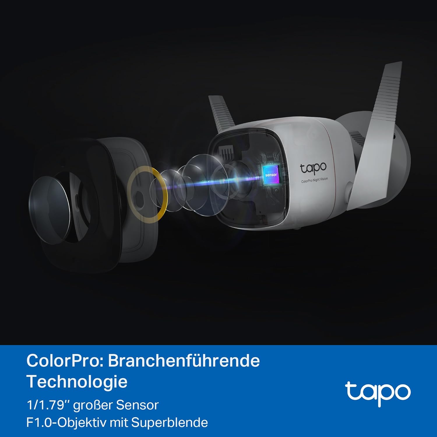 Tapo C325WB, ColorPro Nachtsicht - Tapo C325WB