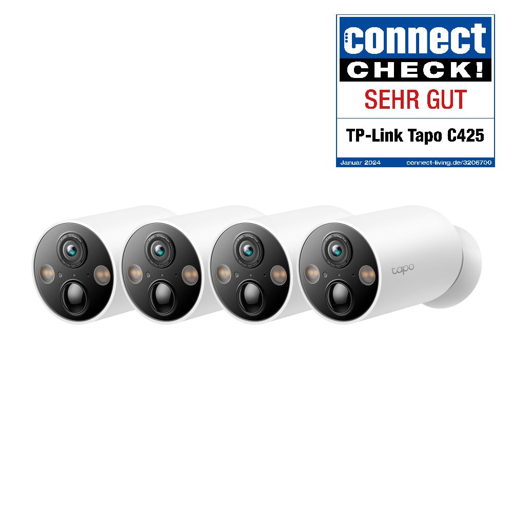 Tapo C425(4 - pack) 2K 4MP, 10000mAh - Akku - Tapo C425(4St.)