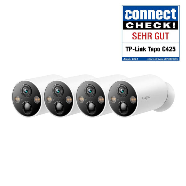 Tapo C425(4 - pack) 2K 4MP, 10000mAh - Akku - Tapo C425(4St.)