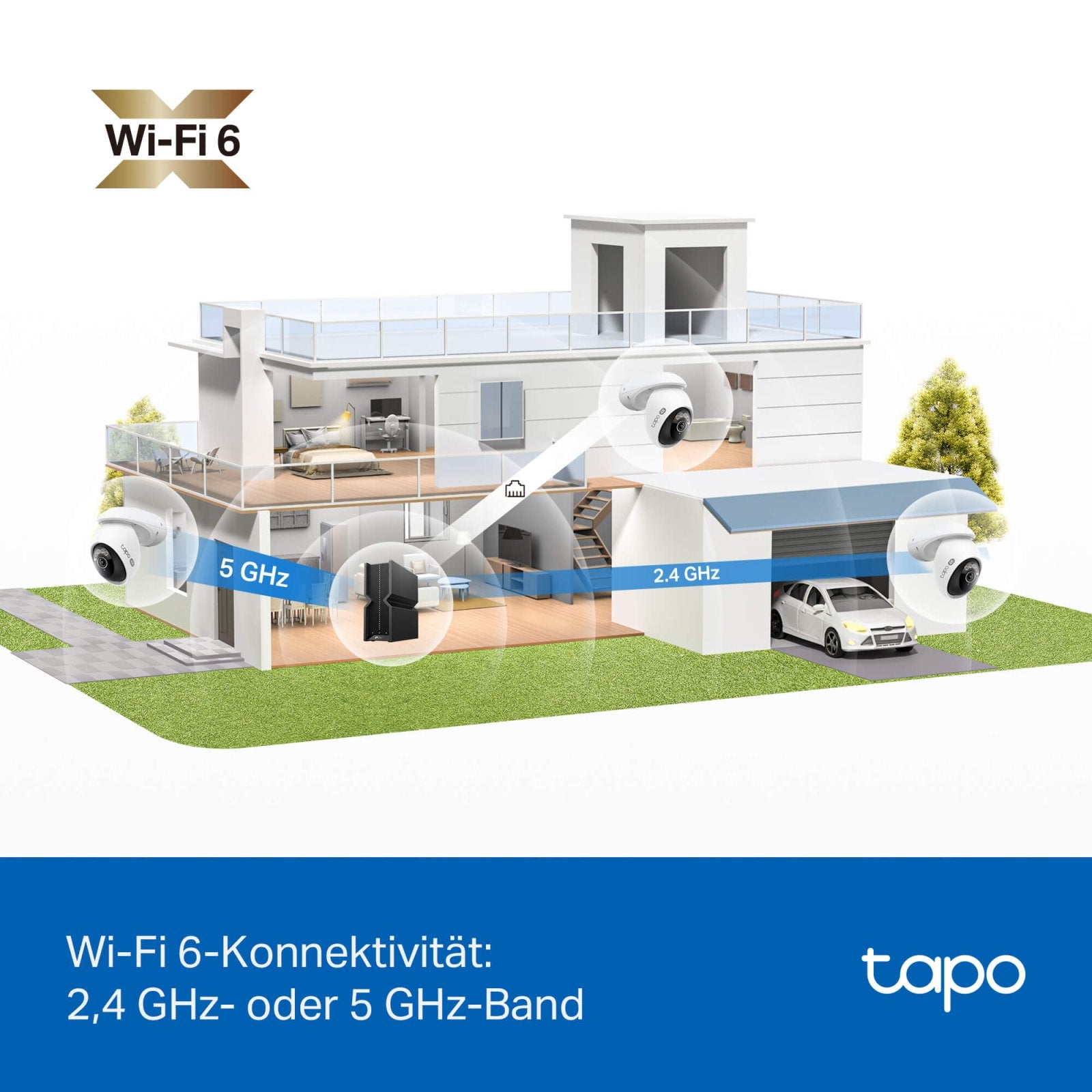 Tapo C560WS 4K 8MP, 360° Abdeckung, Starlight Farb - Nachtsicht, LAN - Anschluss - Tapo C560WS