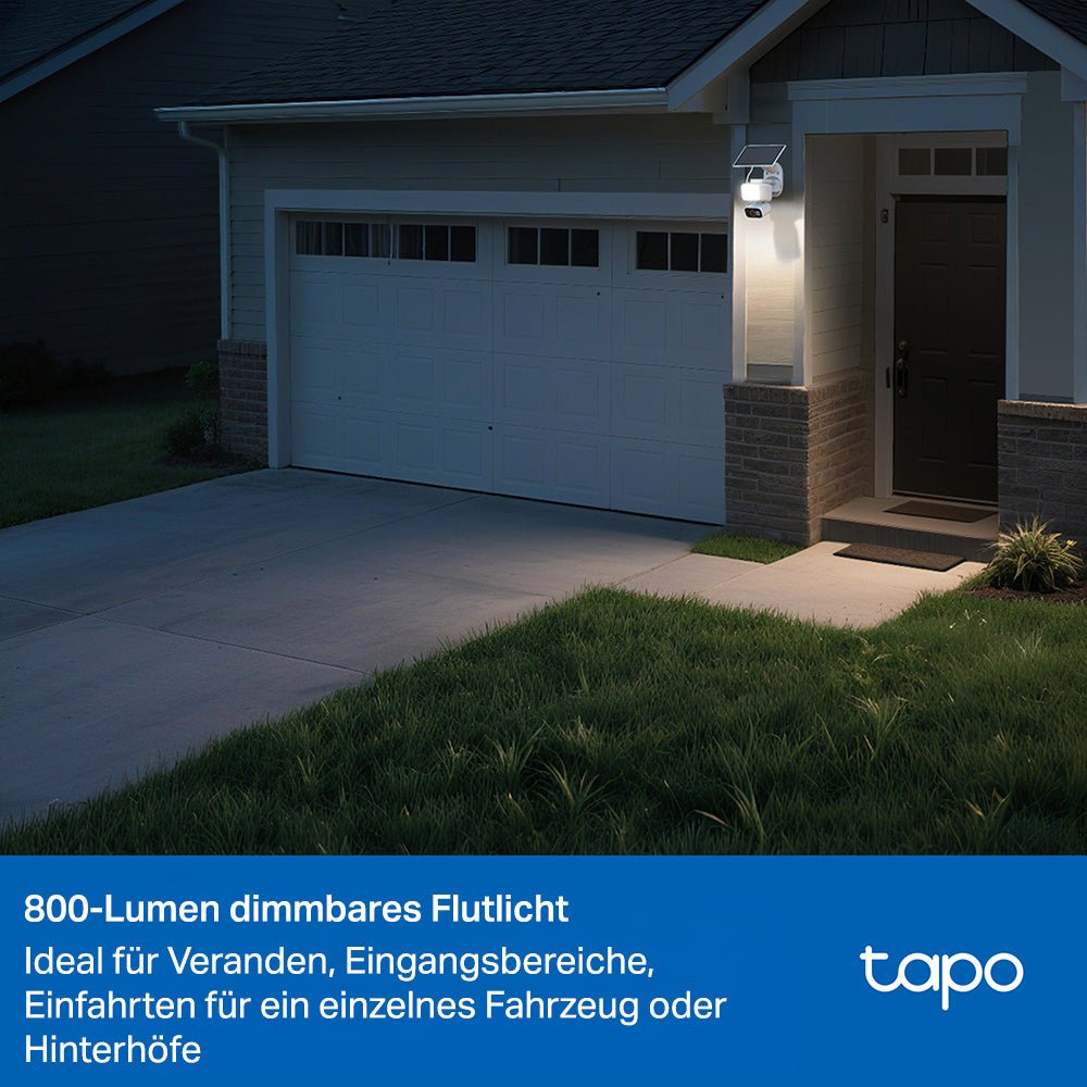 Tapo C615F KIT, 2K 3MP, 360° Abdeckung, 800 - Lumen, Solar - Flutlicht - Kamera - Tapo C615F KIT
