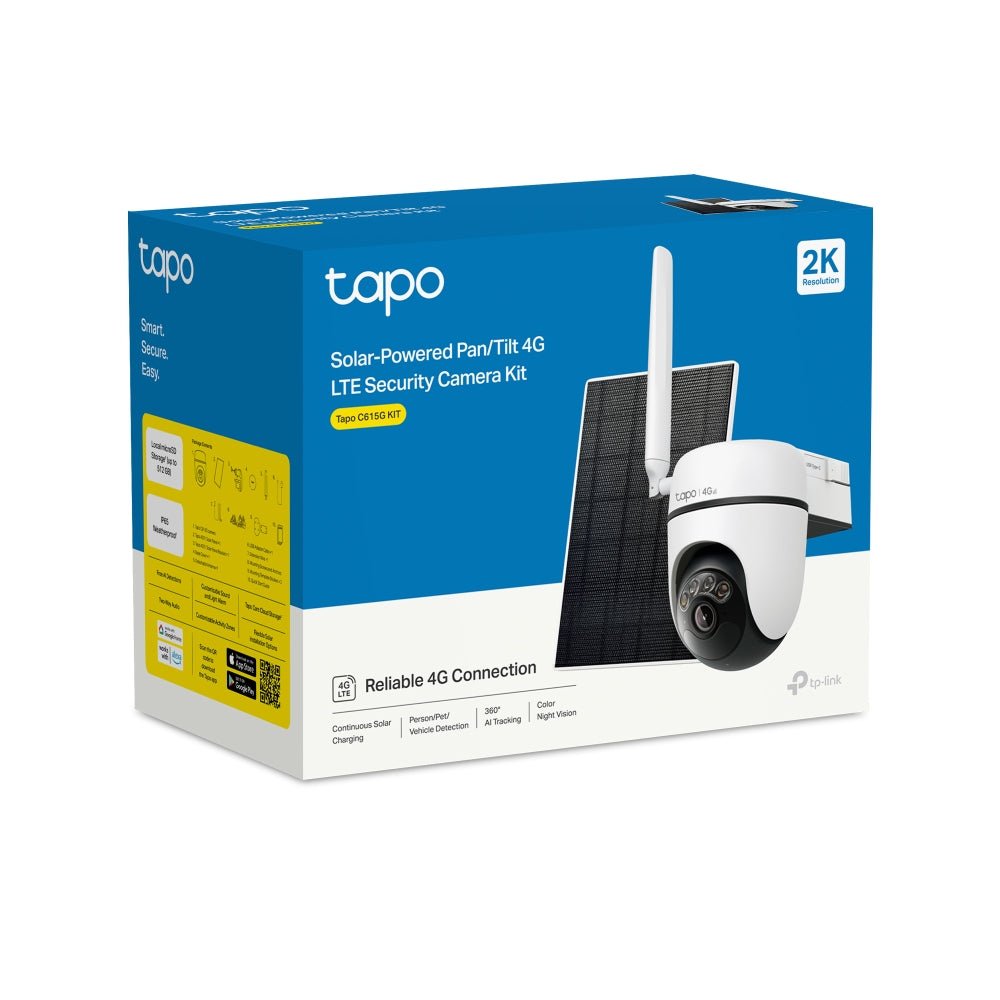 Tapo C615G KIT 2K 3MP 360° mit SIM - Karte, Solarpanel - Set - Tapo C615G KIT