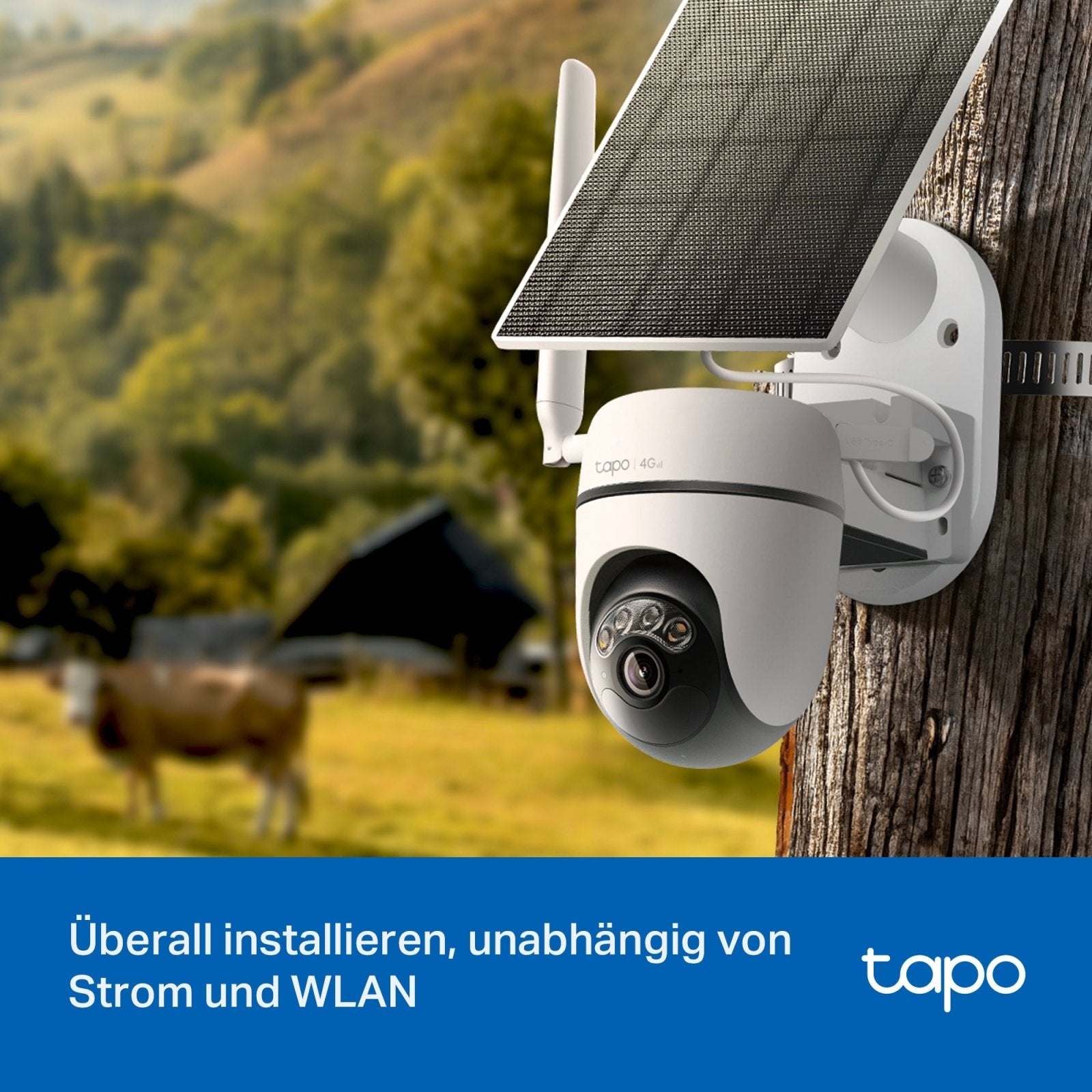 Tapo C615G KIT 2K 3MP 360° mit SIM - Karte, Solarpanel - Set - Tapo C615G KIT