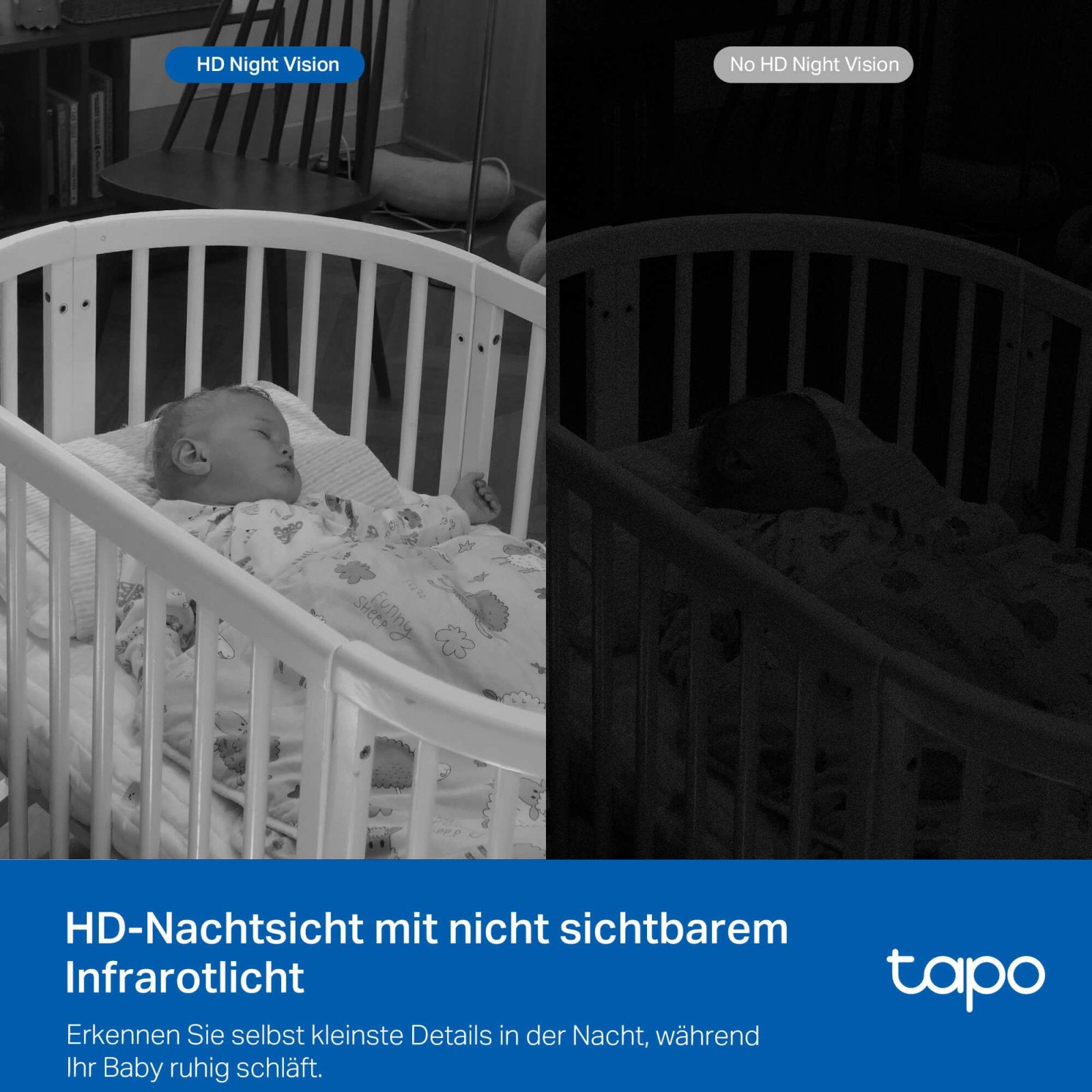 Tapo C840 2K 4MP, 360° Dual - Objektiv Baby Kamera - Tapo C840