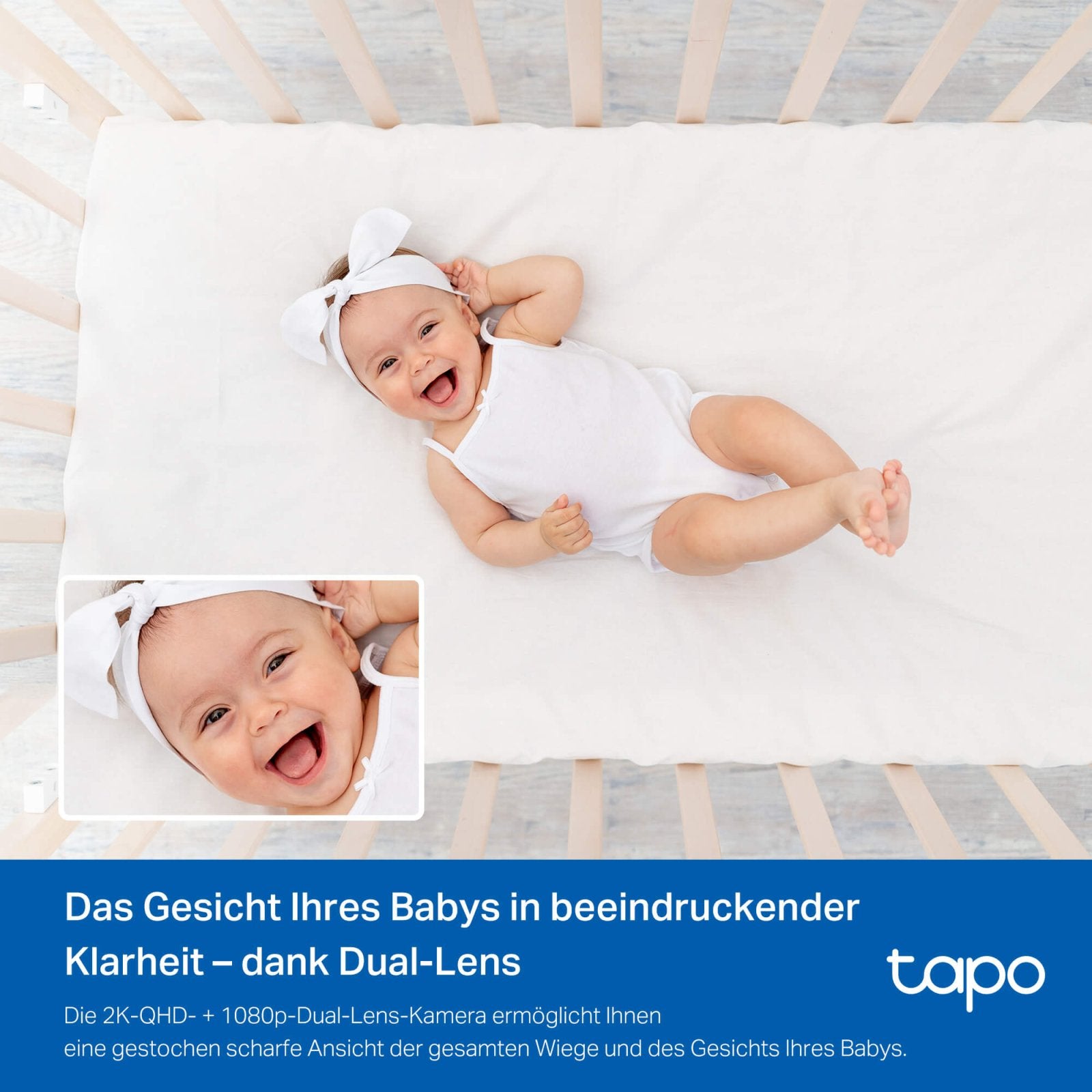 Tapo C840 2K 4MP, 360° Dual - Objektiv Baby Kamera - Tapo C840