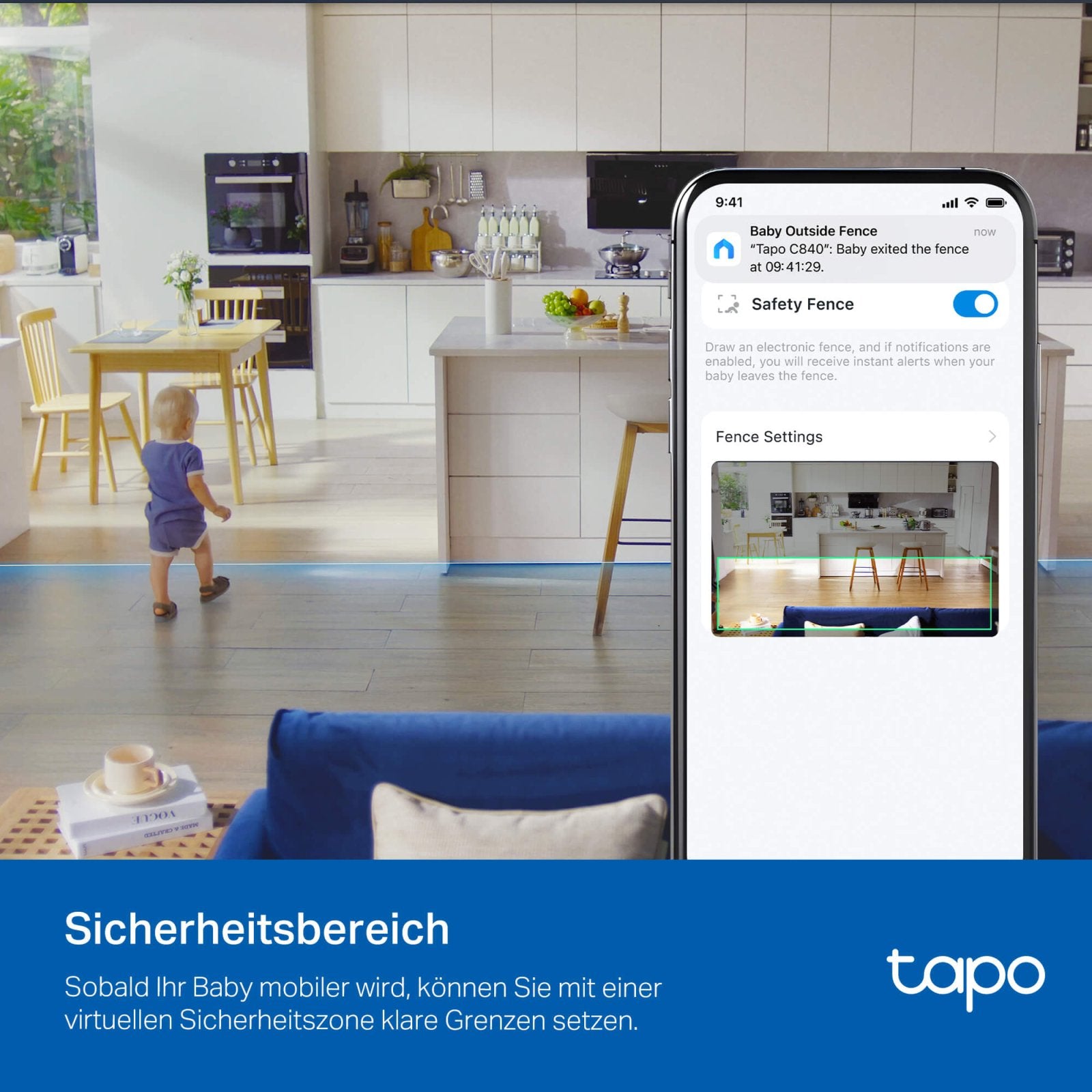 Tapo C840 2K 4MP, 360° Dual - Objektiv Baby Kamera - Tapo C840