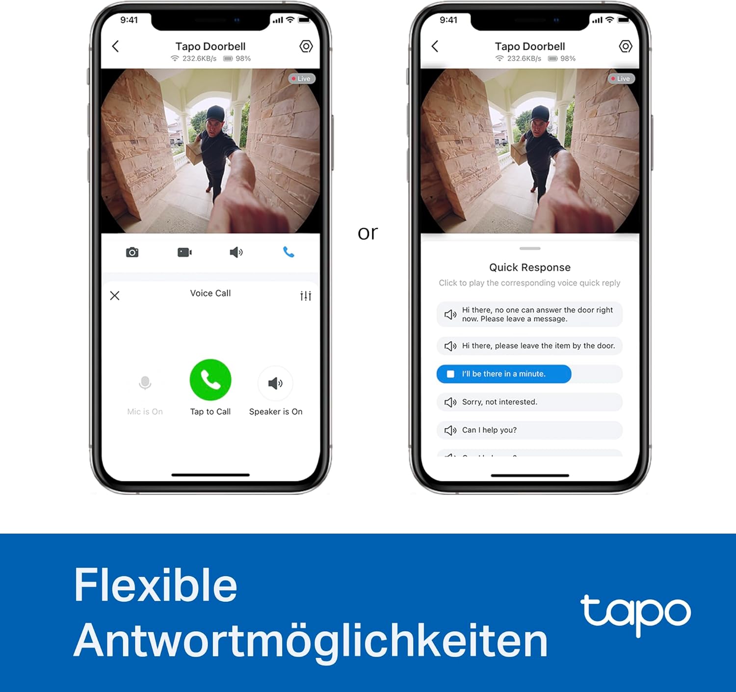 Tapo D235 2K 5MP Akku/Festverdrahtet - Tapo D235